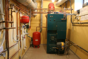 oil boiler in basement