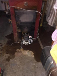 leaking boiler