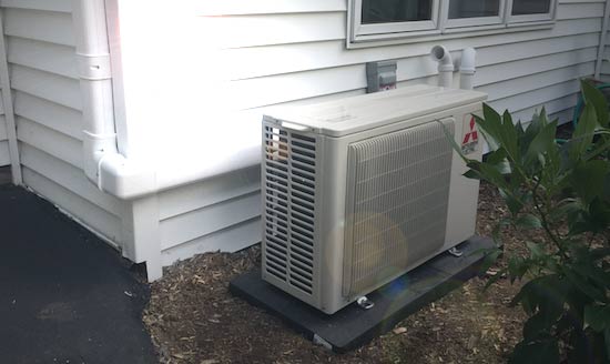 ductless heat and cooling outdoor unit