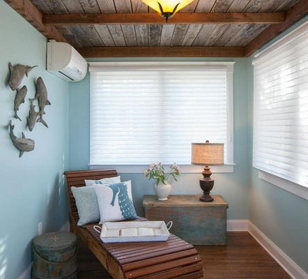 ductless installed in sunroom