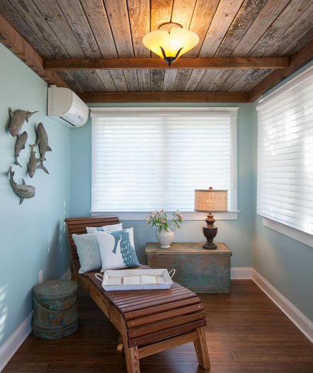 ductless installed in sunroom