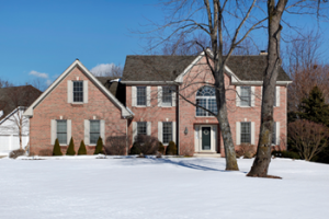 house in winter