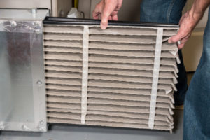 image of a dirty hvac air filter
