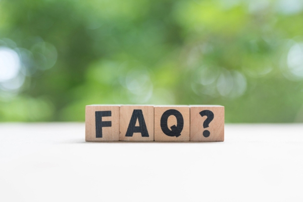 FAQ spelled using wooden letter cubes depicting questions about Furnace Troubleshooting