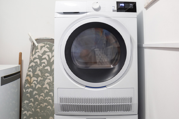 laundry room with an electric dryer