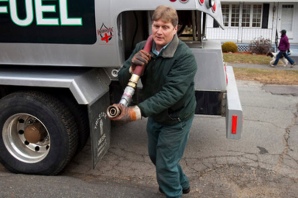 image of a home heating oil delivery
