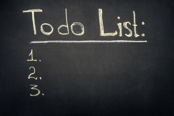 image of to-do list depicting homeowner hvac maintenance