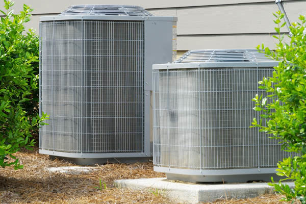 residential ac units depicting the ac compressor