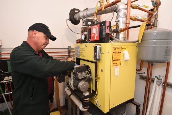 image of hydronic heating system maintenance