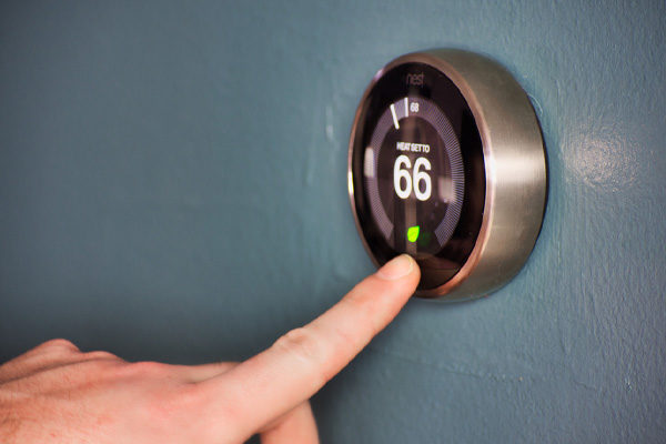 image of a wi-fi thermostat for fuel oil heating system