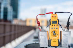 testing amperage of an AC capacitor