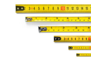 image of tape measure depicting boiler size and hvac installation