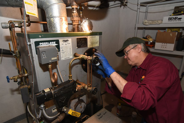 image of a boiler maintenance service