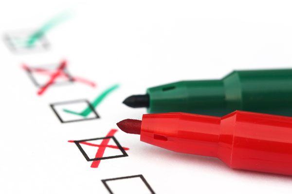 checklist depicting air conditioner  rust formation