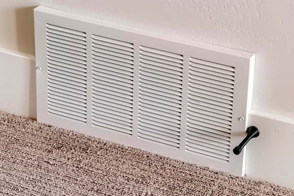 hvac air vent for heating and cooling system