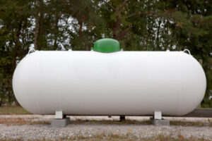 home propane tank depicting whole-house generator fuel