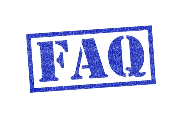 FAQ blue stamp depicting questions about wall vents open or closed