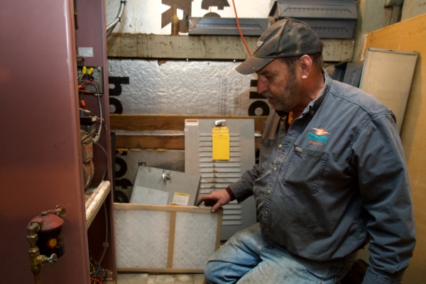 Skylands Energy Service HVAC filter replacement