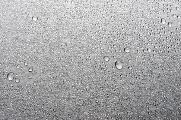 water buildup on a surface depicting condensation