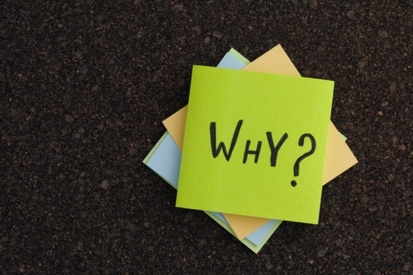 WHY written on a neon green sticky note depicting Furnace Pilot Light Go Out After Heating