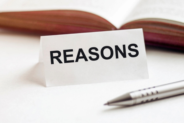 REASONS written on a paper depicting Furnace Water Leaks