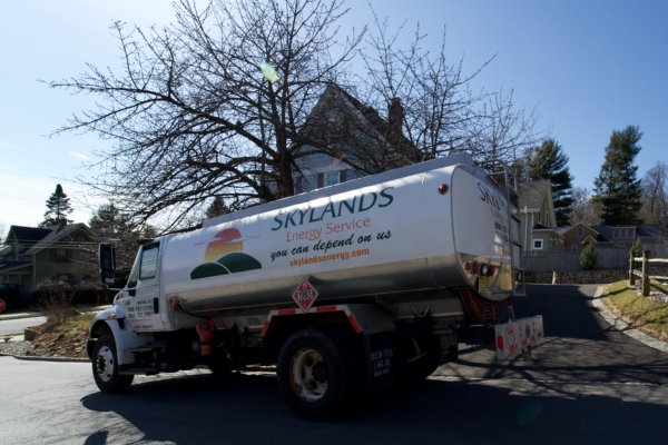 Skylands Energy Service heating oil delivery truck