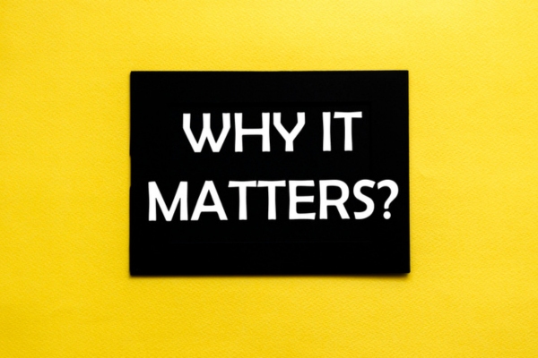 WHY IT MATTERS sign on black paper against yellow background depicting Fuel Levels