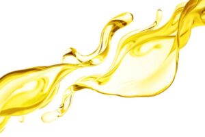 splash of gold liquid depicting heating oil
