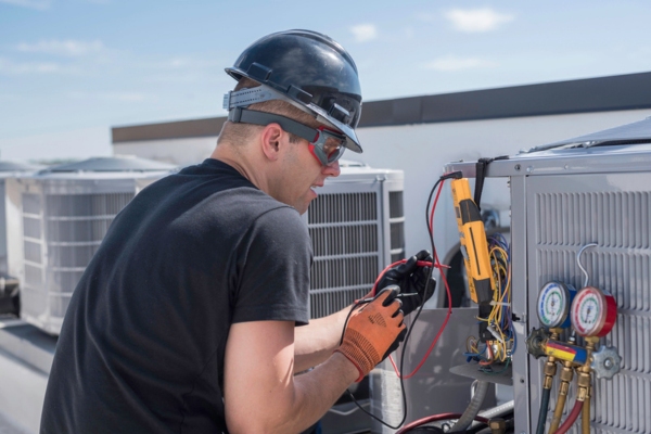 HVAC technician evaluation AC