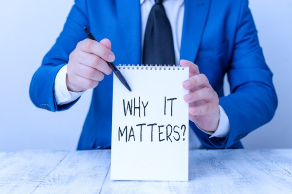 Why it matters written on a notepad depicting proper AC temperature