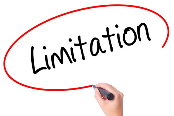 LIMITATION written on a white paper depicting Cooling Performance Limitations