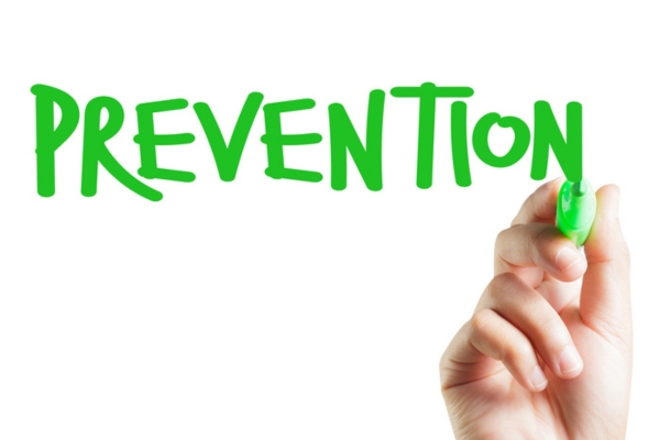 PREVENTION written on a virtual board depicting Air Conditioning Sickness